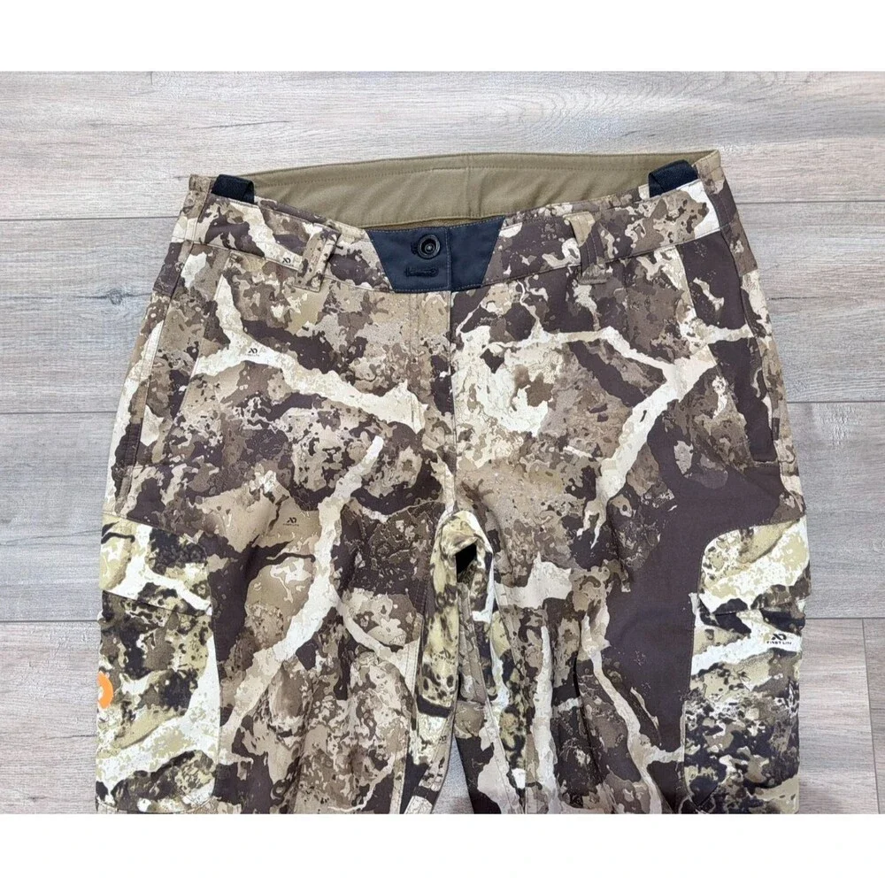 First Lite Catalyst Pants Women's Large Cipher Camo Fleece Lined Stretch